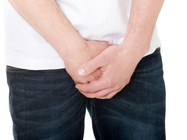 Prostatitis bei einem Mann ist eine Entzündung der Prostata -Drüse